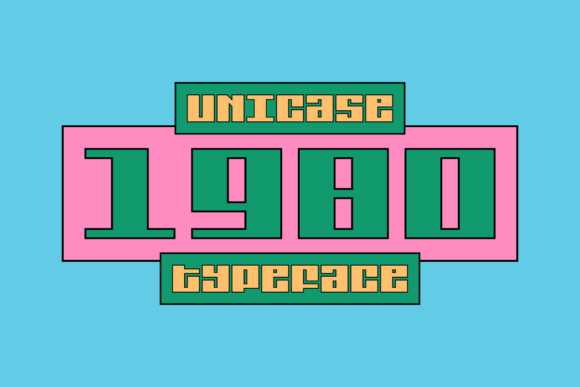 1980 Unicase: A Cool and Vintage Display Font