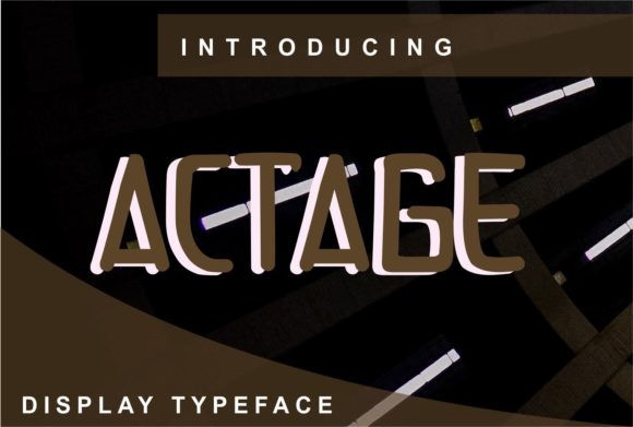 Actage: A Clean and Adaptable Display Font for Publishing