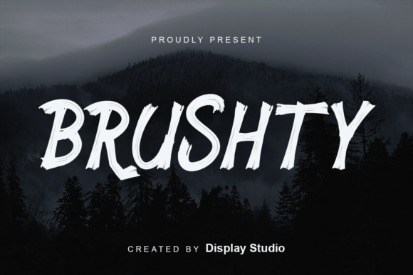Brushty: A Cool and Urban Styled Display Font for Web Design