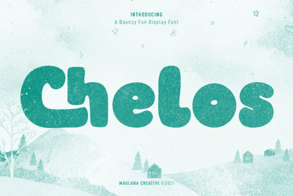 Chelos: A Bouncy Display Font for Editorial Design