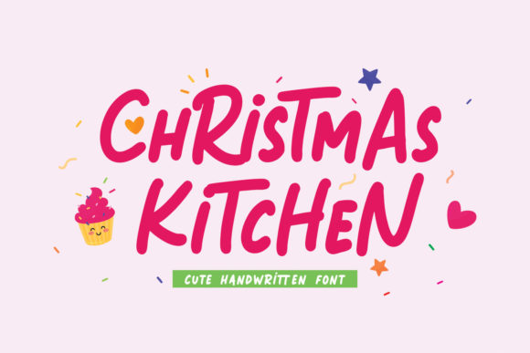 Christmas Kitchen: A Charming Display Font for Editorial Design