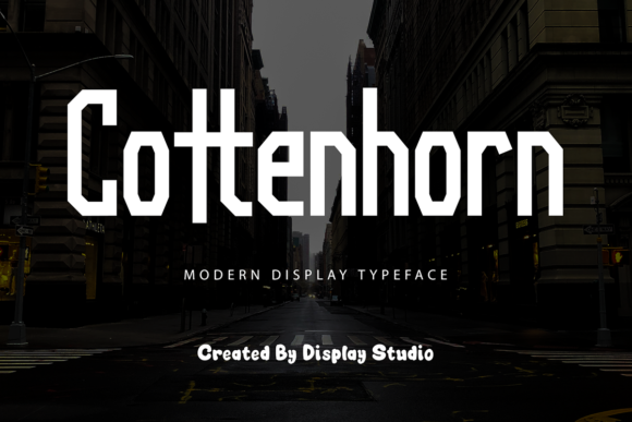 Cottenhorn: A Modern and Stylish Display Font for Marketers