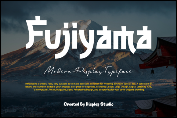 Discover Fujiyama: A Unique Japanese Display Font