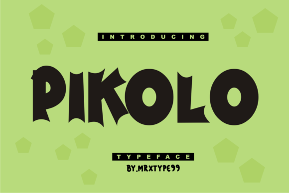 Discover Pikolo: A Thick-Lettered Display Font for Creative Branding