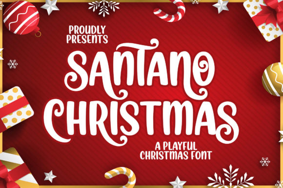 Discover Santano Christmas: A Festive and Luxurious Display Font