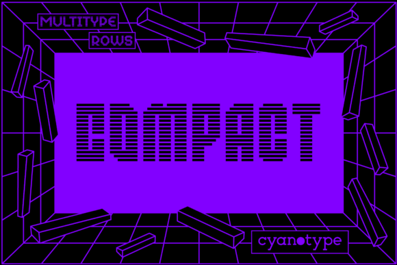 Discover the Charm of MultiType Rows Compact Font