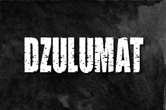 Enhance Your Brand with Dzulumat: A Horror Display Font