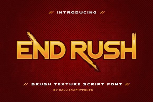 Enhance Your Brand with End Rush, the Dynamic Display Font