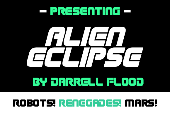 Enhance Your Brand with the Futuristic Alien Eclipse Font