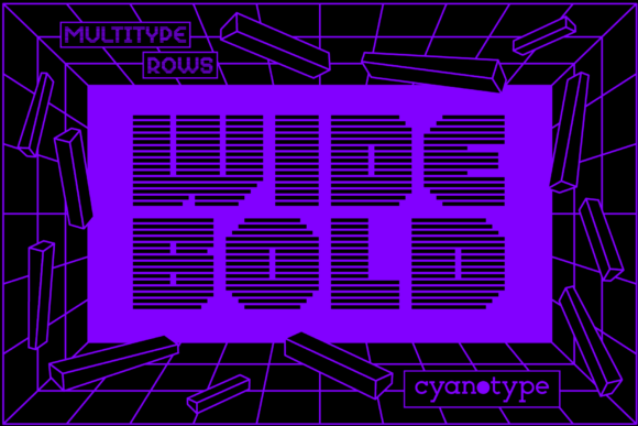 Enhance Your Web Design with MultiType Rows Wide Bold
