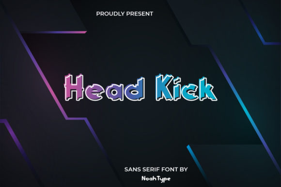 Head Kick: A Cool and Futuristic Display Font