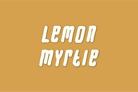 Lemon Myrtle: A Natural Display Font for Elegant Publishing