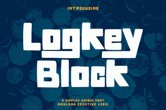 Logkey Block: A Unique Display Font for Creative Campaigns