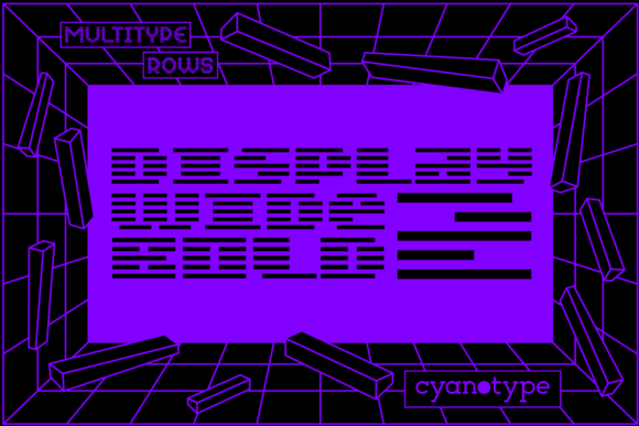 MultiType Rows Display Wide Bold 2: A Trendy Font for Eye-Catching Campaigns