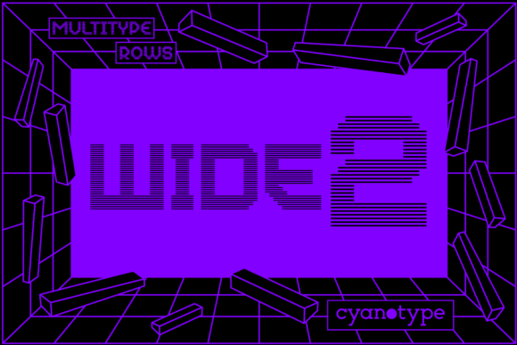 MultiType Rows Wide 2: A Unique Pixel Font for Eye-Catching Designs