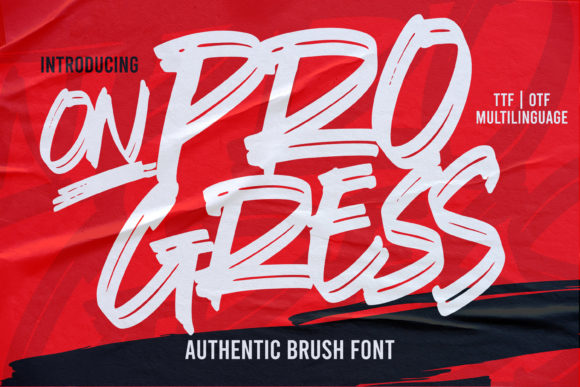 On Progress: A Cool Display Font for Business Branding