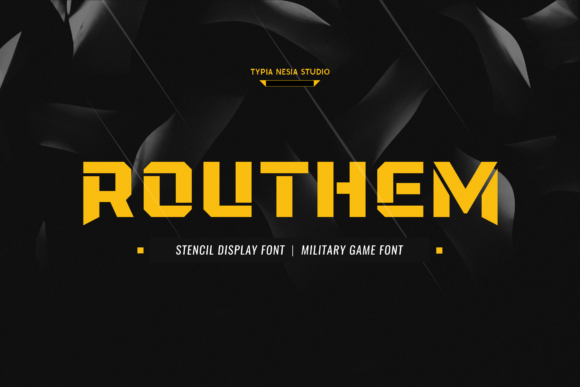 Routhem: A Bold and Assertive Display Font for Creative Projects