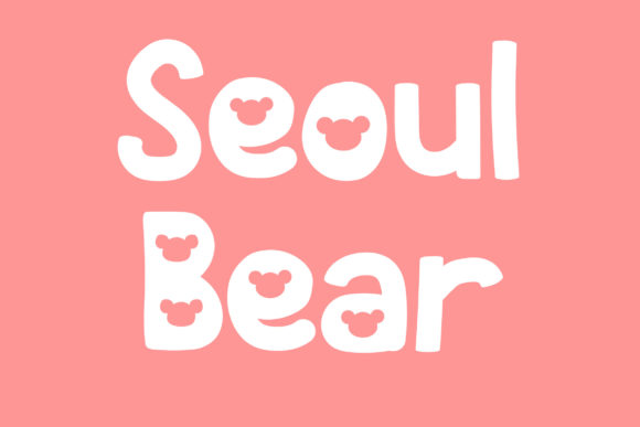 Seoul Bear: A Bold and Trendy Display Font for Editorial Design