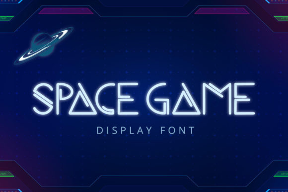 Space Game: A Fun and Futuristic Display Font for Creative Projects