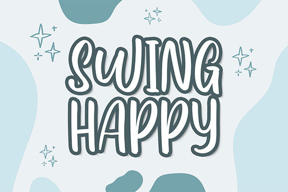 Swing Happy: A Fun and Friendly Display Font for Creative Projects