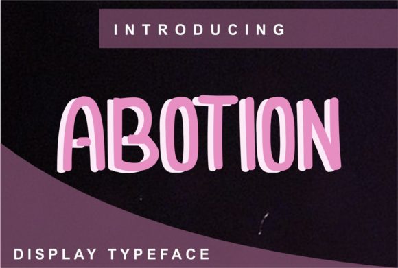 Transform Your Brand with Abotion: A Clean Display Font