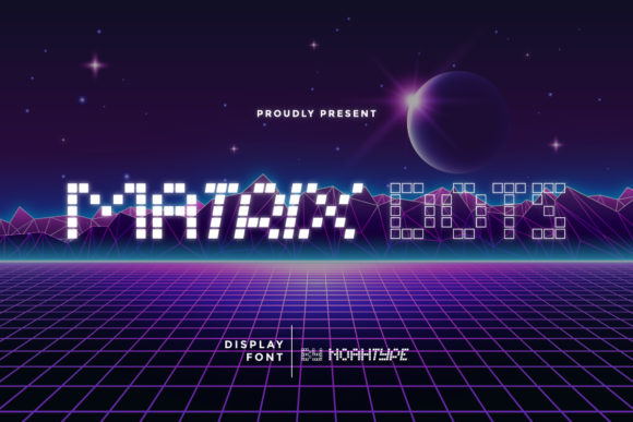Transform Your Designs with Matrix Dots Font