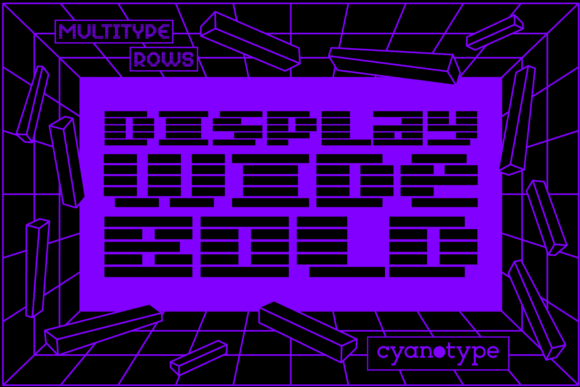 Unleash Creativity with MultiType Rows Display Wide Bold